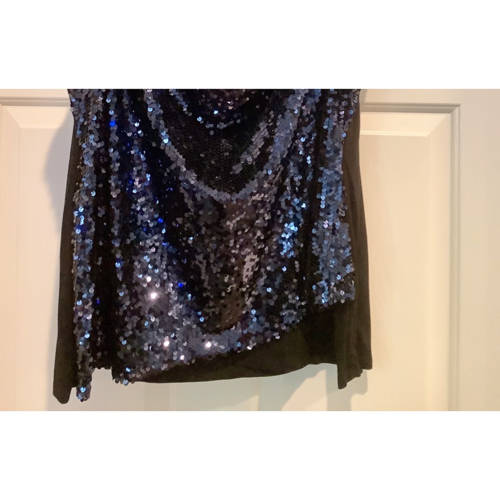TAHARI Sequin Top